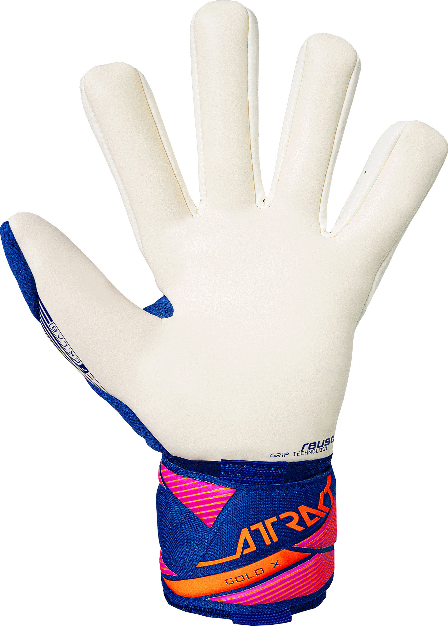 REUSCH ATTRAKT GOLD X NC SHARP BLUE / WHITE / SHOCKING ORANGE