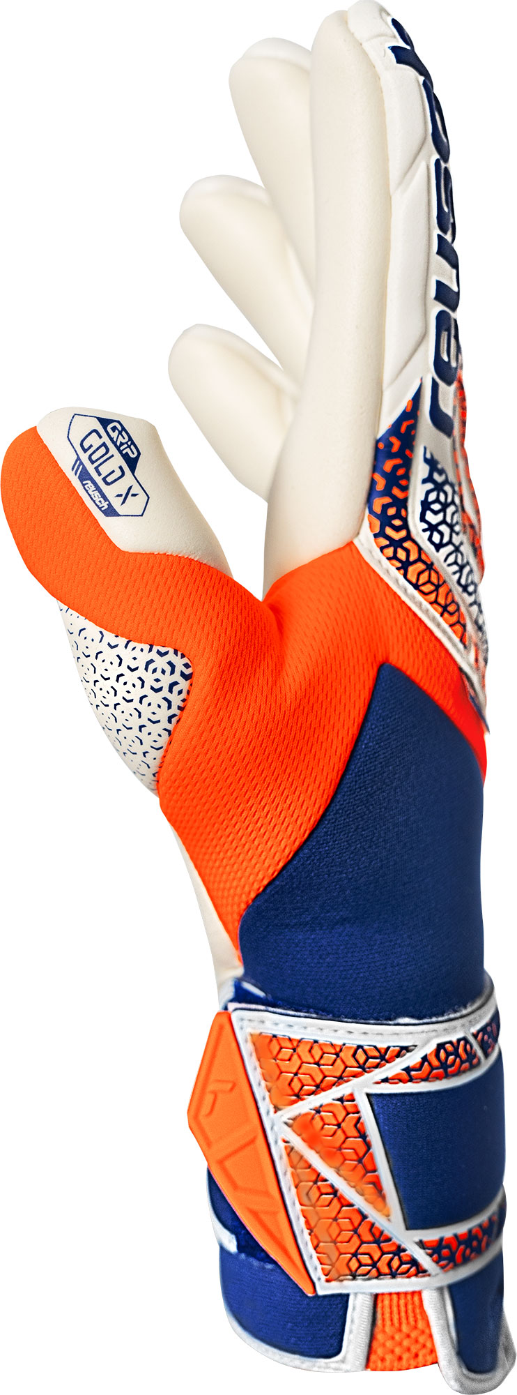 REUSCH ATTRAKT GOLD X GUARDIAN  SHOCK ORANGE/ENERGY BLUE