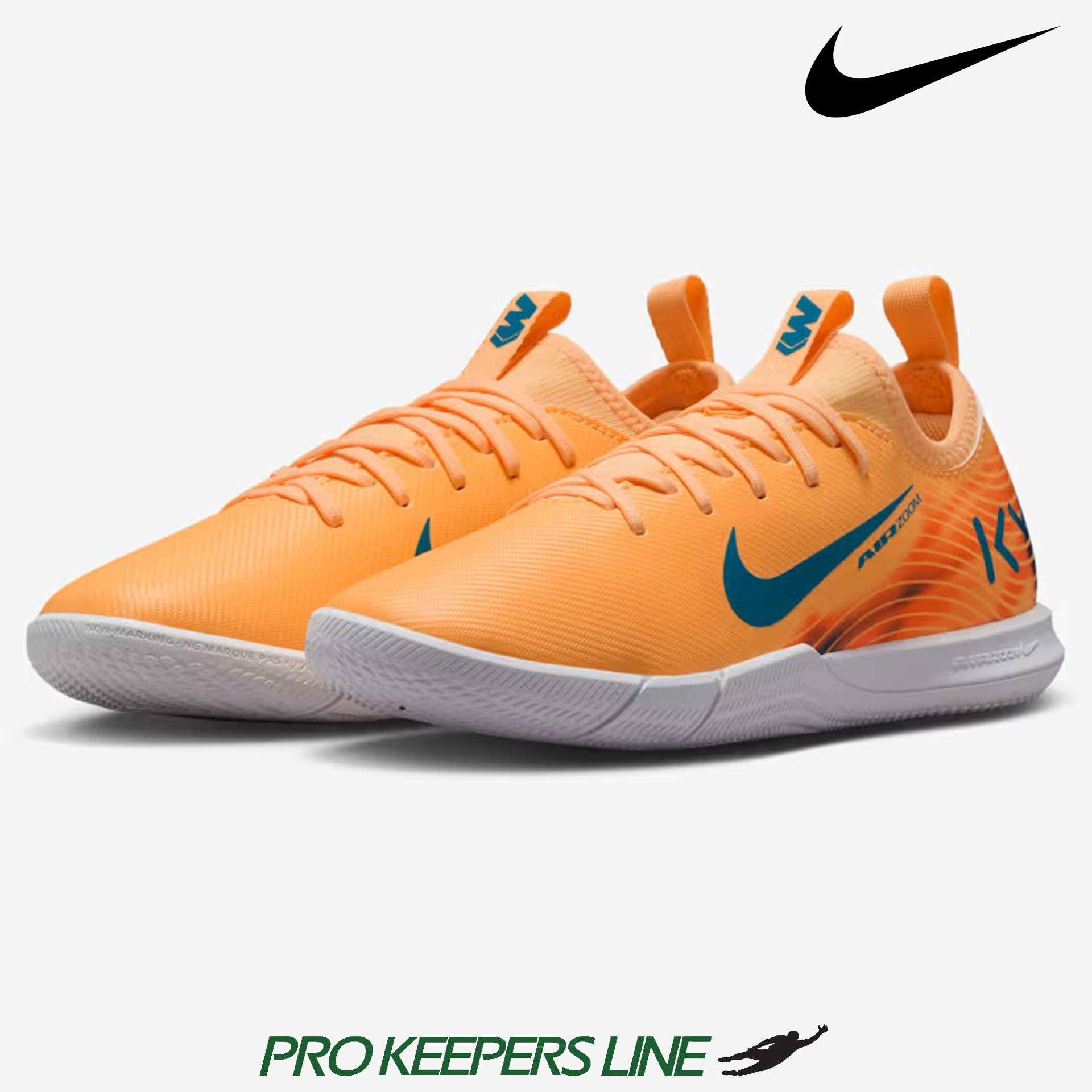 NIKE JR ZOOM VAPOR 16 ACADEMY KM IC MELON TINT/IGLOO/NEO TURQUOISE