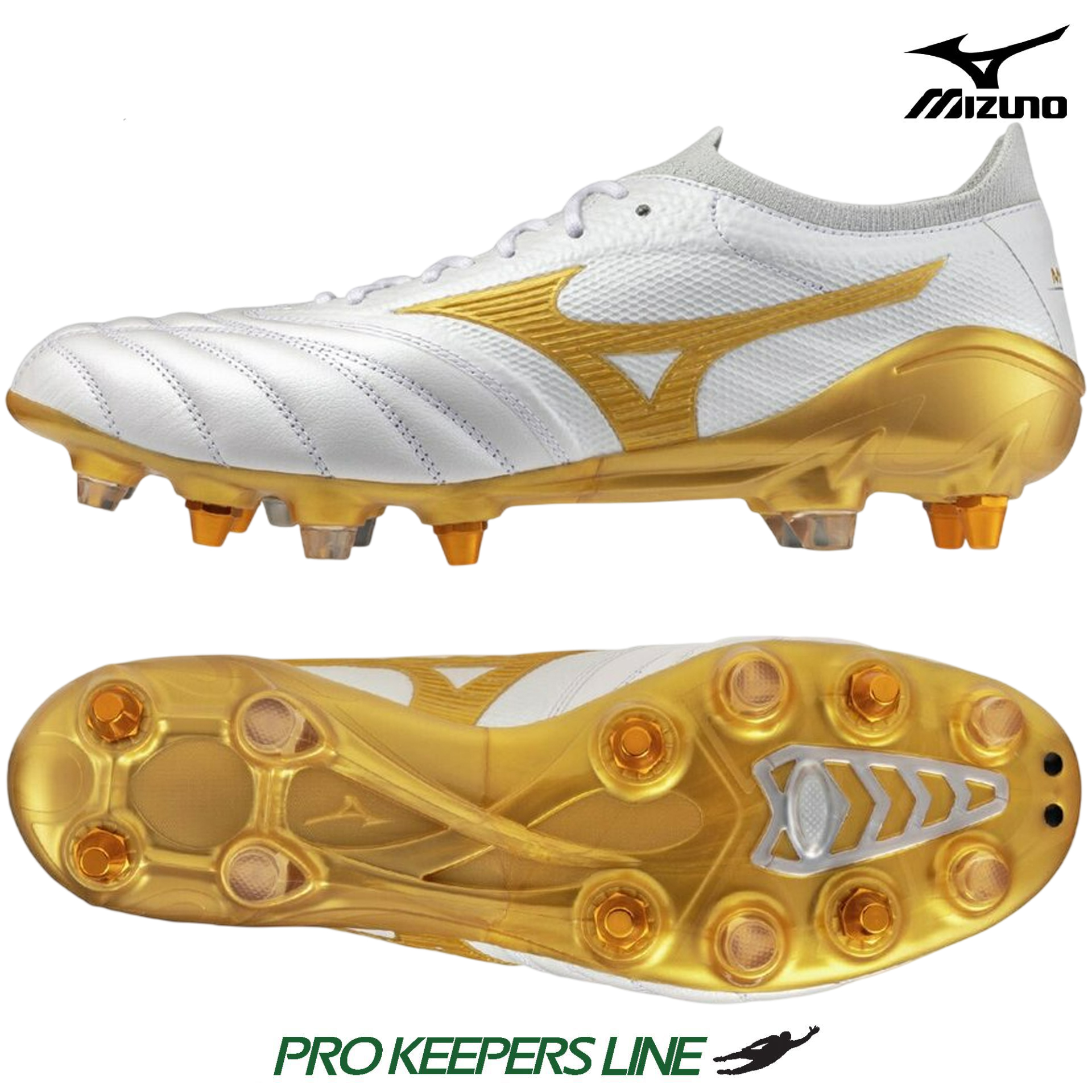 MIZUNO MORELIA NEO IV BETA JAPAN MIX WHITE/M P GOLD/COOL GRAY 3C
