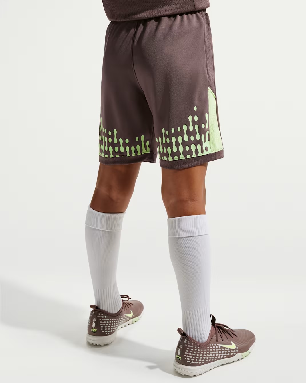 NIKE KM ACADEMY DRI-FIT KIDS FOOTBALL SHORTS PLUM/LIME/BLACK