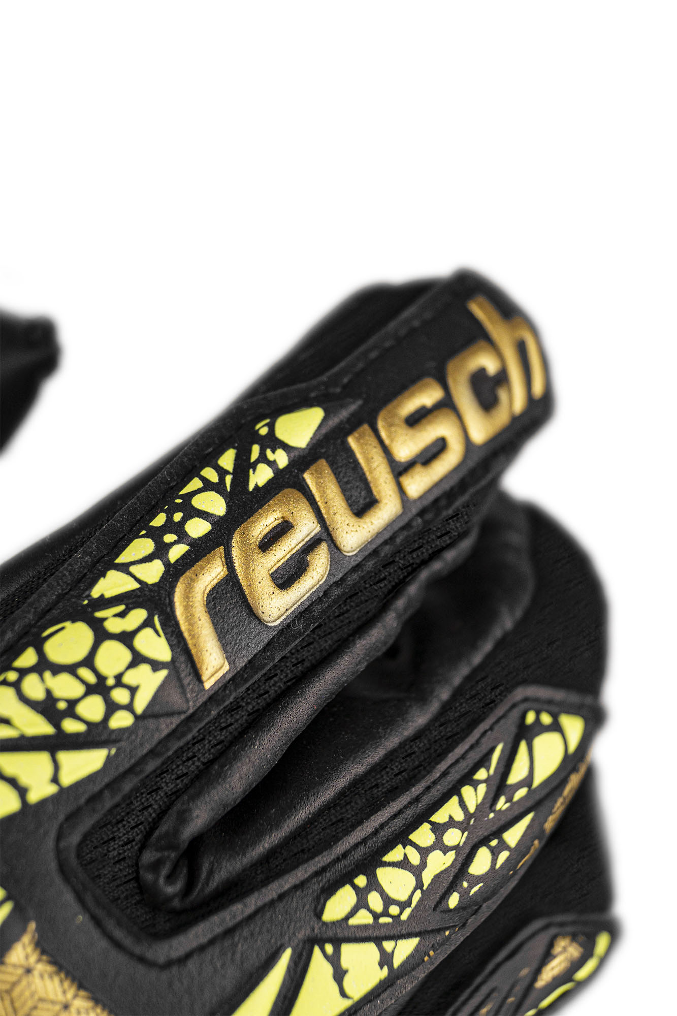REUSCH ATTRAKT DUO FINGER SUPPORT BLACK/GOLD/YELLOW