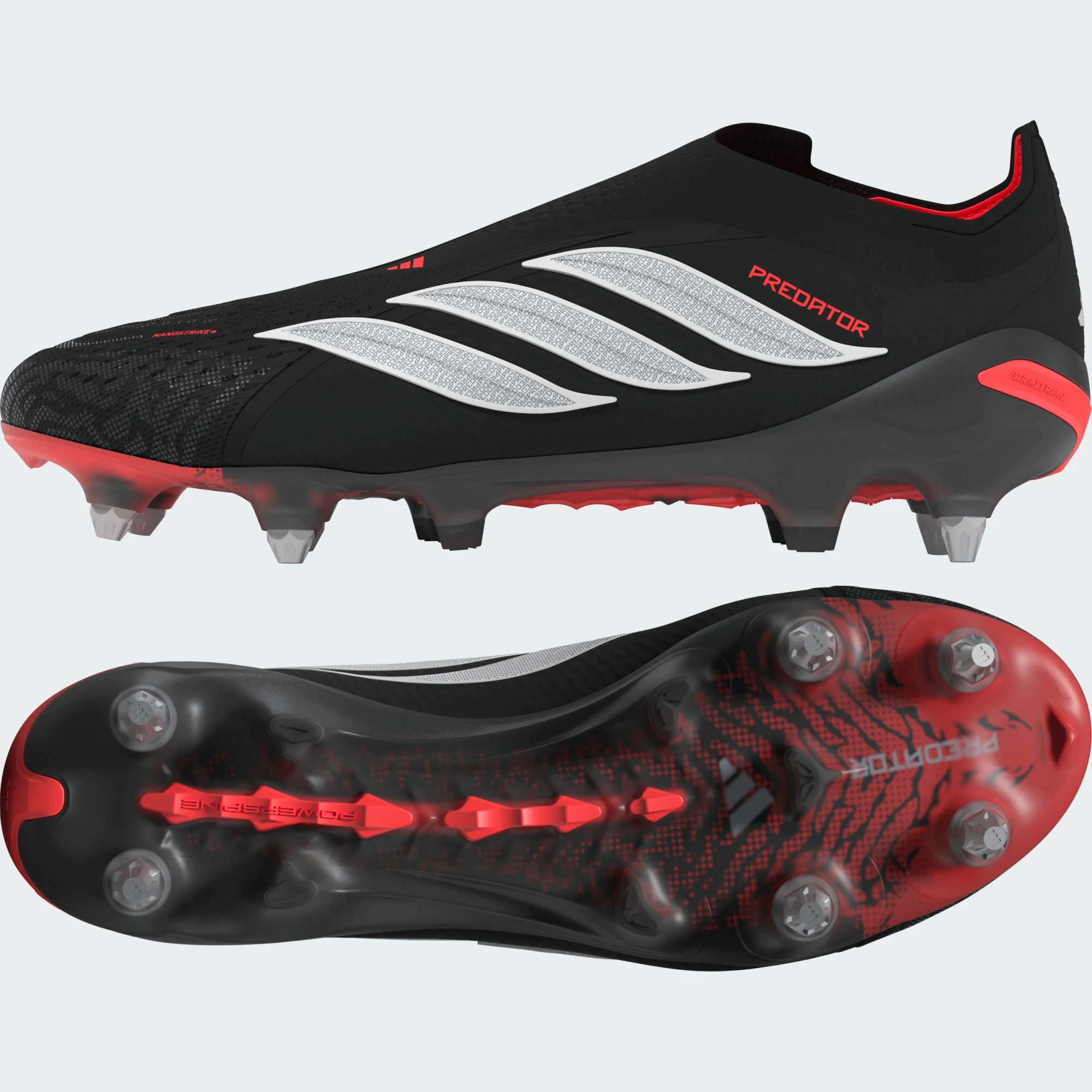 ADIDAS PREDATOR ELITE LL SG BLACK/WHITE/LUCID RED