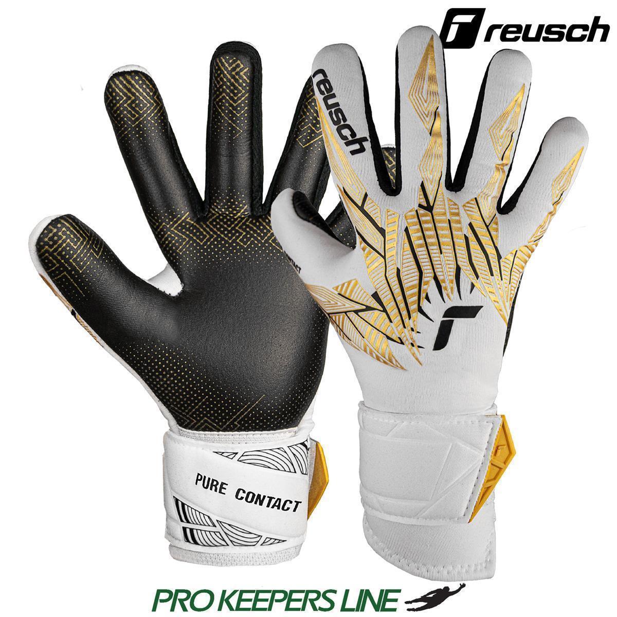 REUSCH PURE CONTACT GOLD GLUEPRINT JUNIOR WHITE/GOLD/BLACK | 4.5