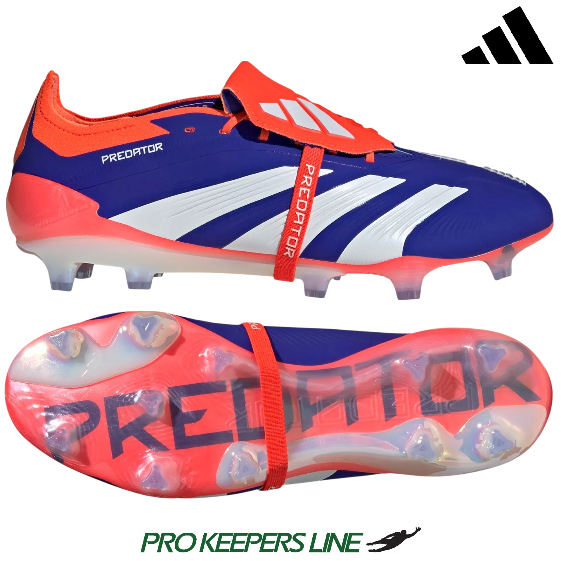 ADIDAS PREDATOR ELITE FT FG LUCID BLUE/WHITE/SOLAR RED UK