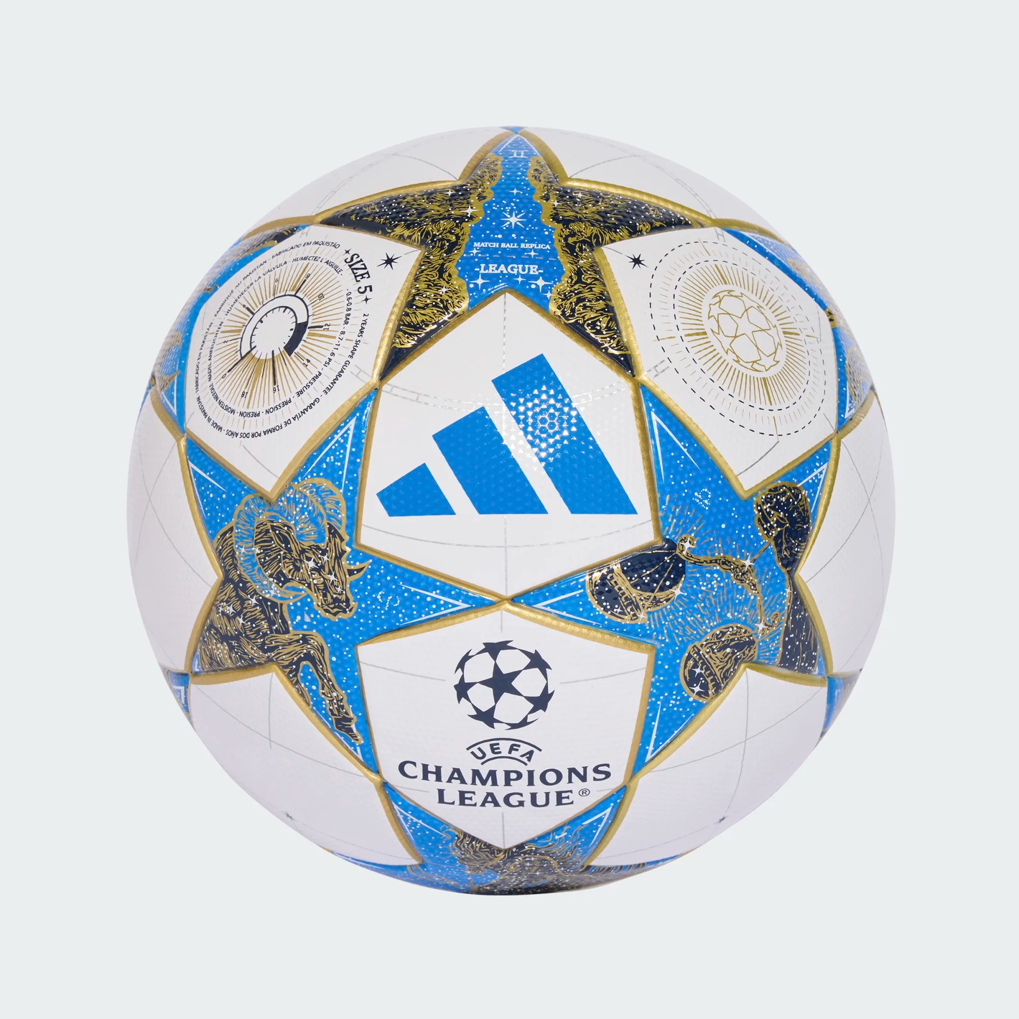 ADIDAS UCL LEAGUE WHITE/DARK BLUE/PANTON/GOLD METALLIC