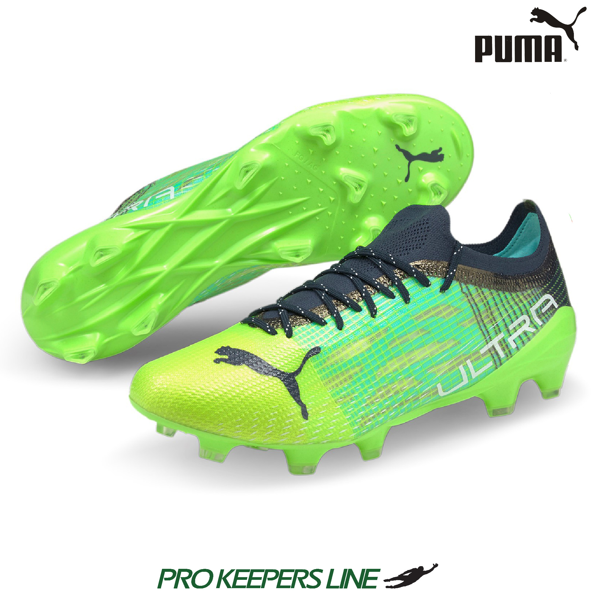 PUMA ULTRA 1.3 FG/AG GREEN GLARE-ELEKTRO AQUA-SPELLBOUND