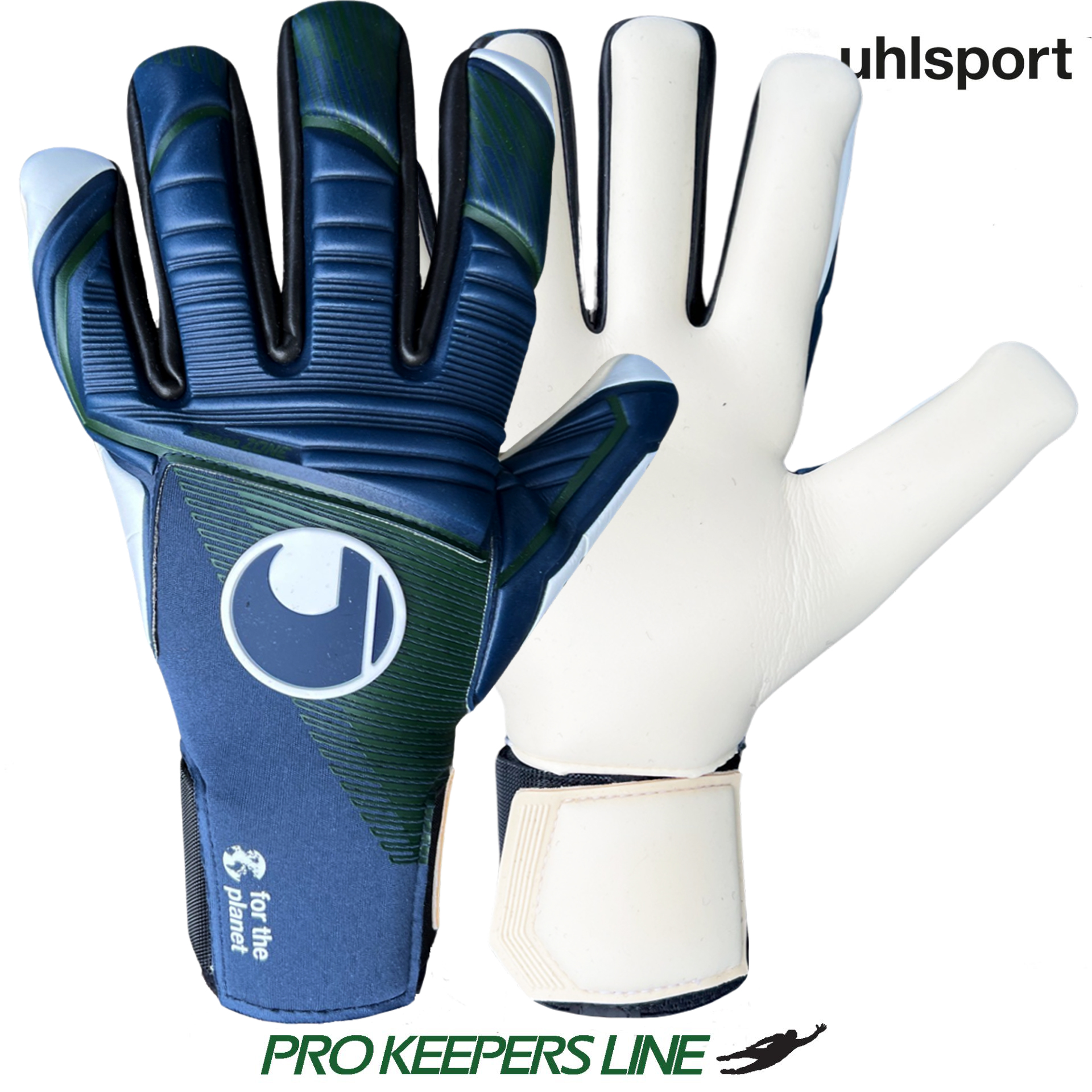UHLSPORT POWERLINE ABSOLUTGRIP HN PRO EARTH EDITION NAVY/GREEN/WHITE