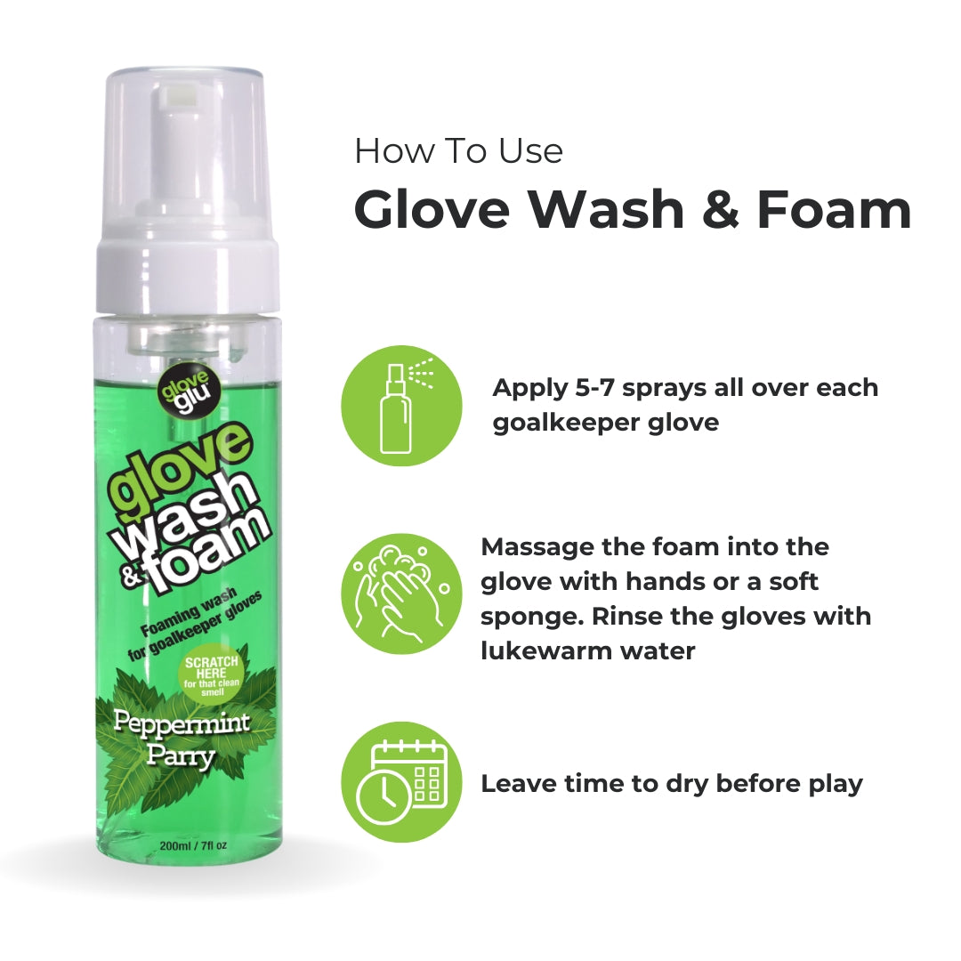 GLOVEGLU GLOVE WASH & FOAM - PEPPERMINT PARRY (200ml)