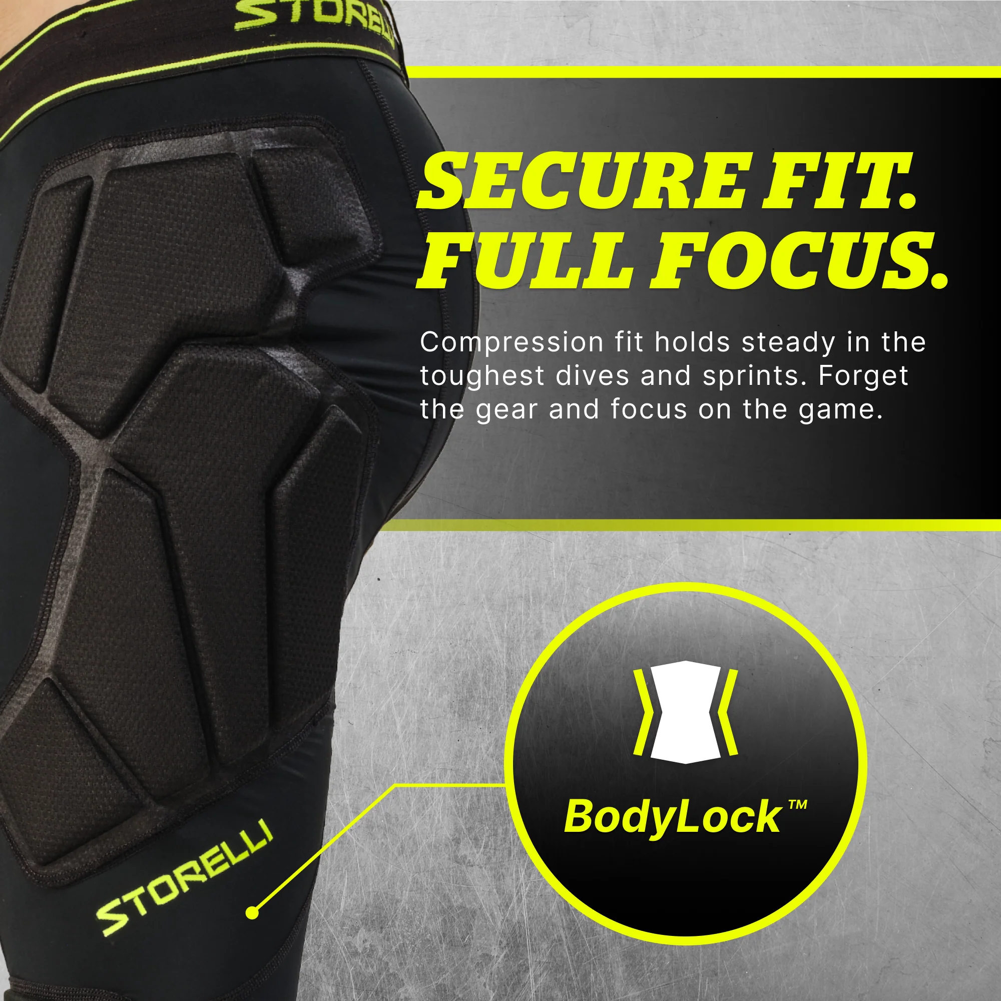 STORELLI BODYSHIELD GK 3/4 LEGGINGS (PADDED)