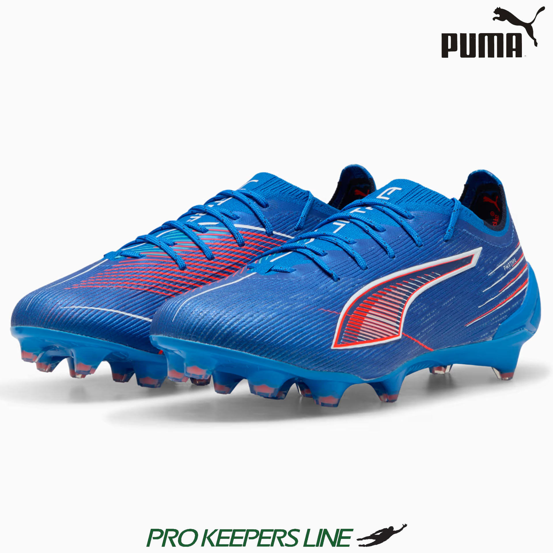 PUMA ULTRA 6 ULTIMATE FG ULTRA BLUE-PUMA WHITE-GLOWING RED