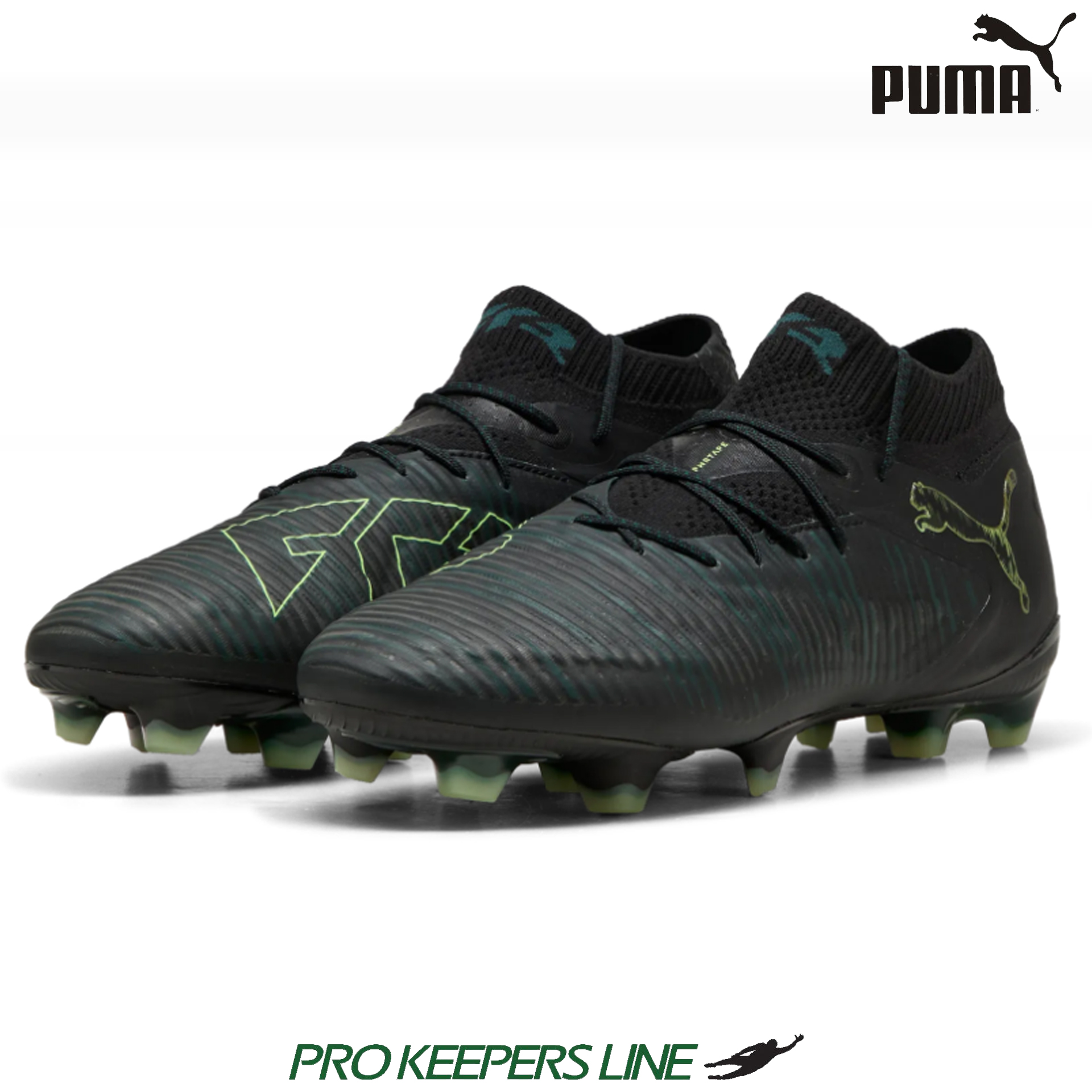 PUMA FUTURE 8 ULTIMATE FG PUMA BLACK-FIZZY LIGHT-GREEN TERRAIN