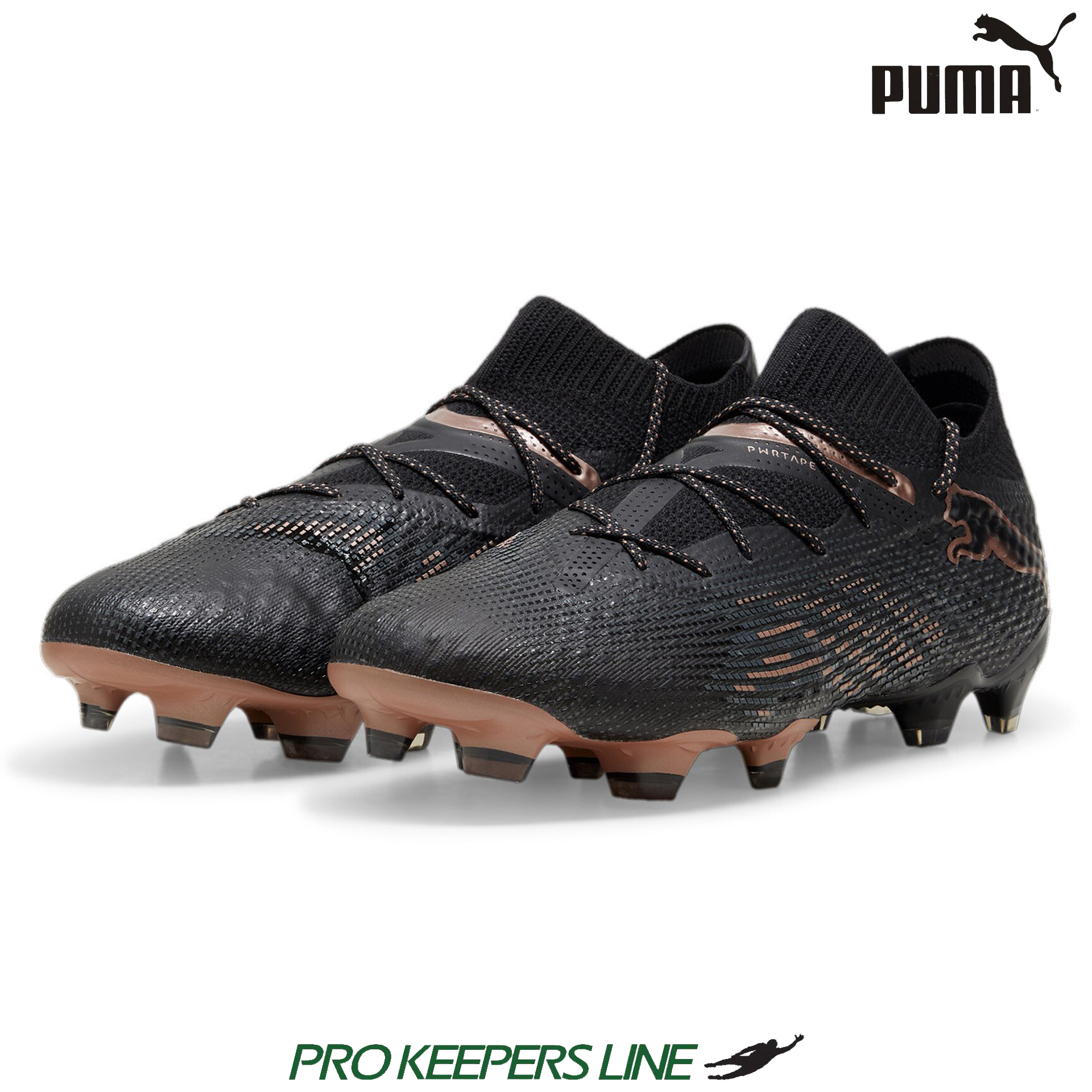 PUMA FUTURE 7 ULTIMATE LOW FG/AG PUMA BLACK/COPPER ROSE | UK 8.5 