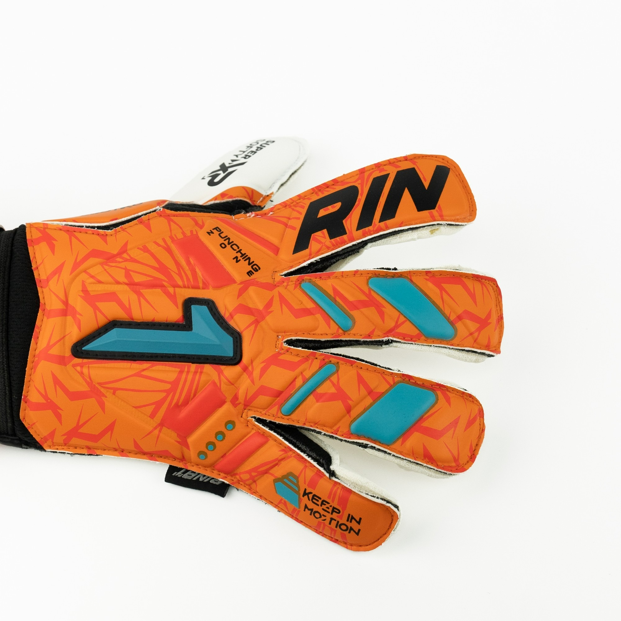 Gants Paume LATECH Adhérente Gants De Gardien De But Rinat Avenger AS - Bleu Taille 7 - Coupe Négative - Pour Débutants Gants Paume LATECH Adhérente Gants De Gardien De But Rinat Avenger AS - Bleu Taille 7 - Coupe Négative - Pour Débutants