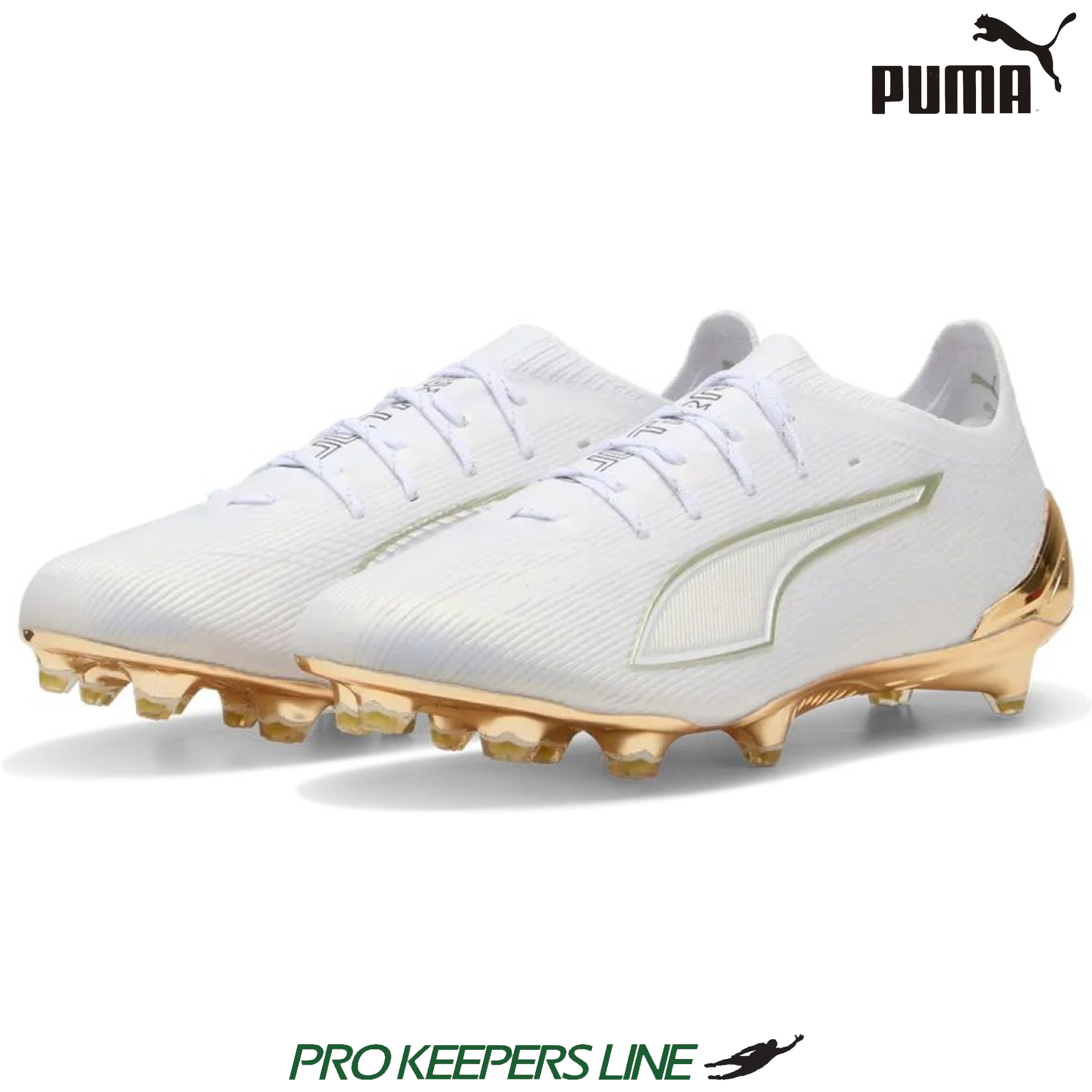PUMA ULTRA 6 ULTIMATE FG PUMA WHITE-METALLIC GOLD-PUMA BLACK