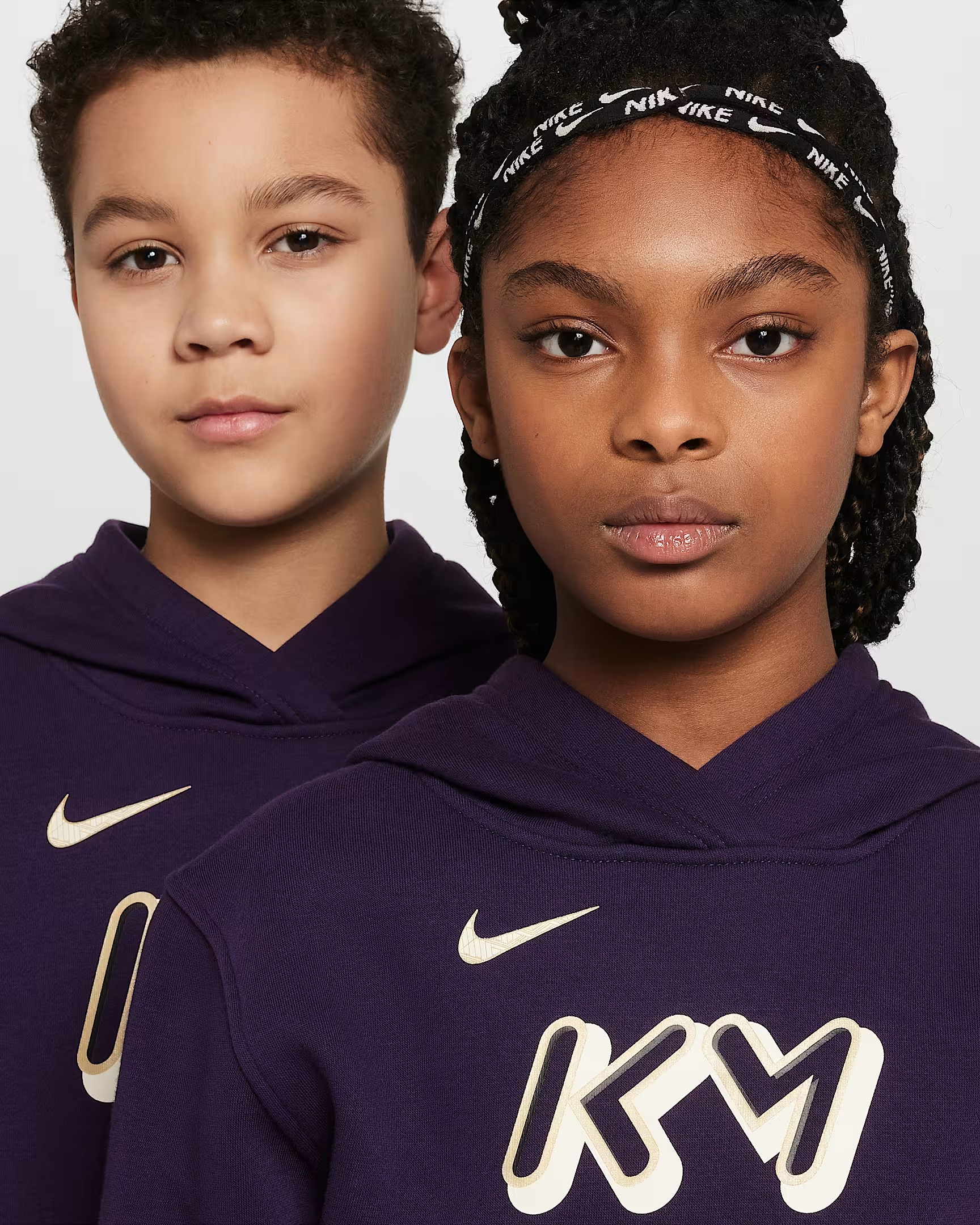 NIKE KM CLUB FLEECE JUNIOR HOODIE GRAND PURPLE