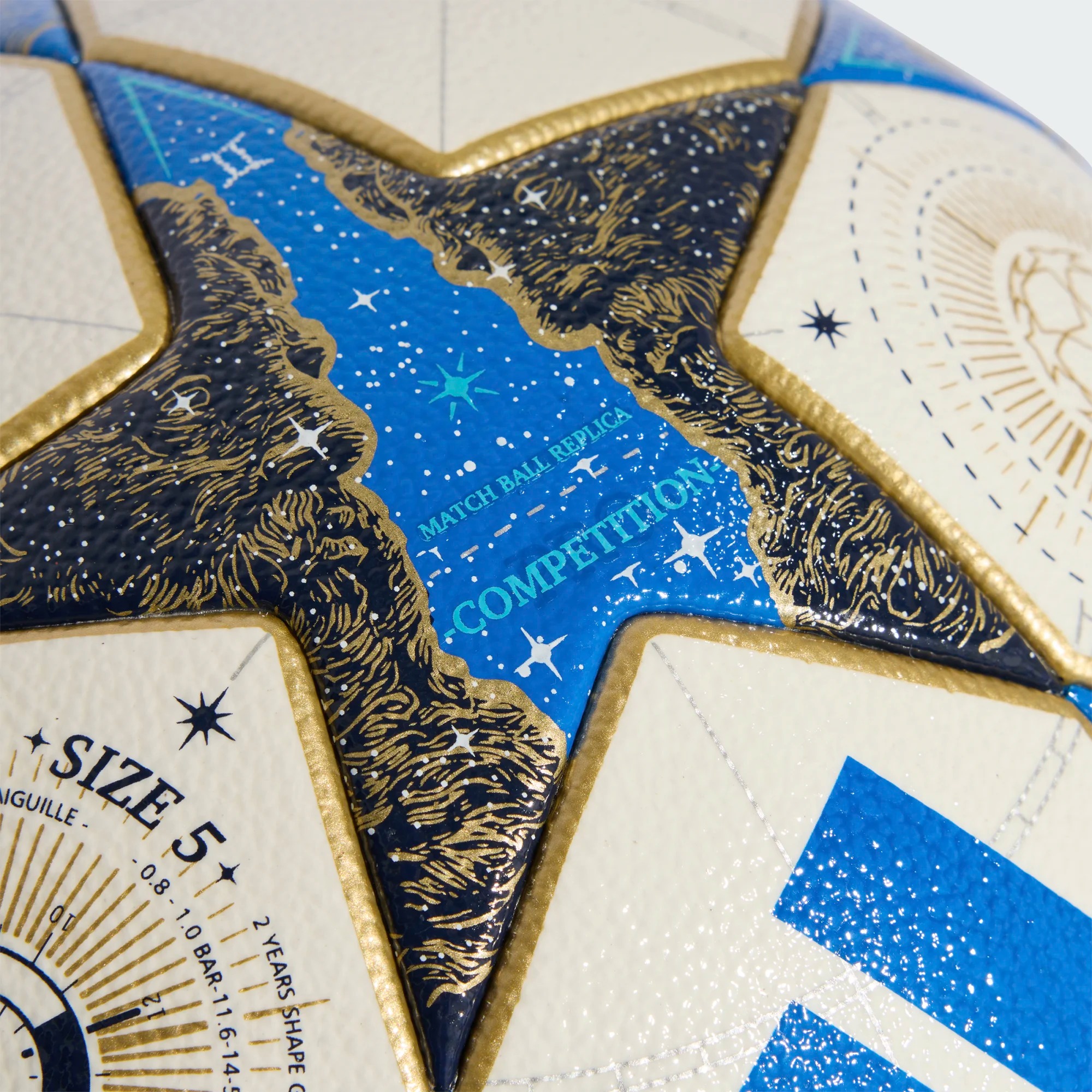 ADIDAS UCL COMPETITION WHITE/DARK BLUE/PANTON/GOLD METALLIC