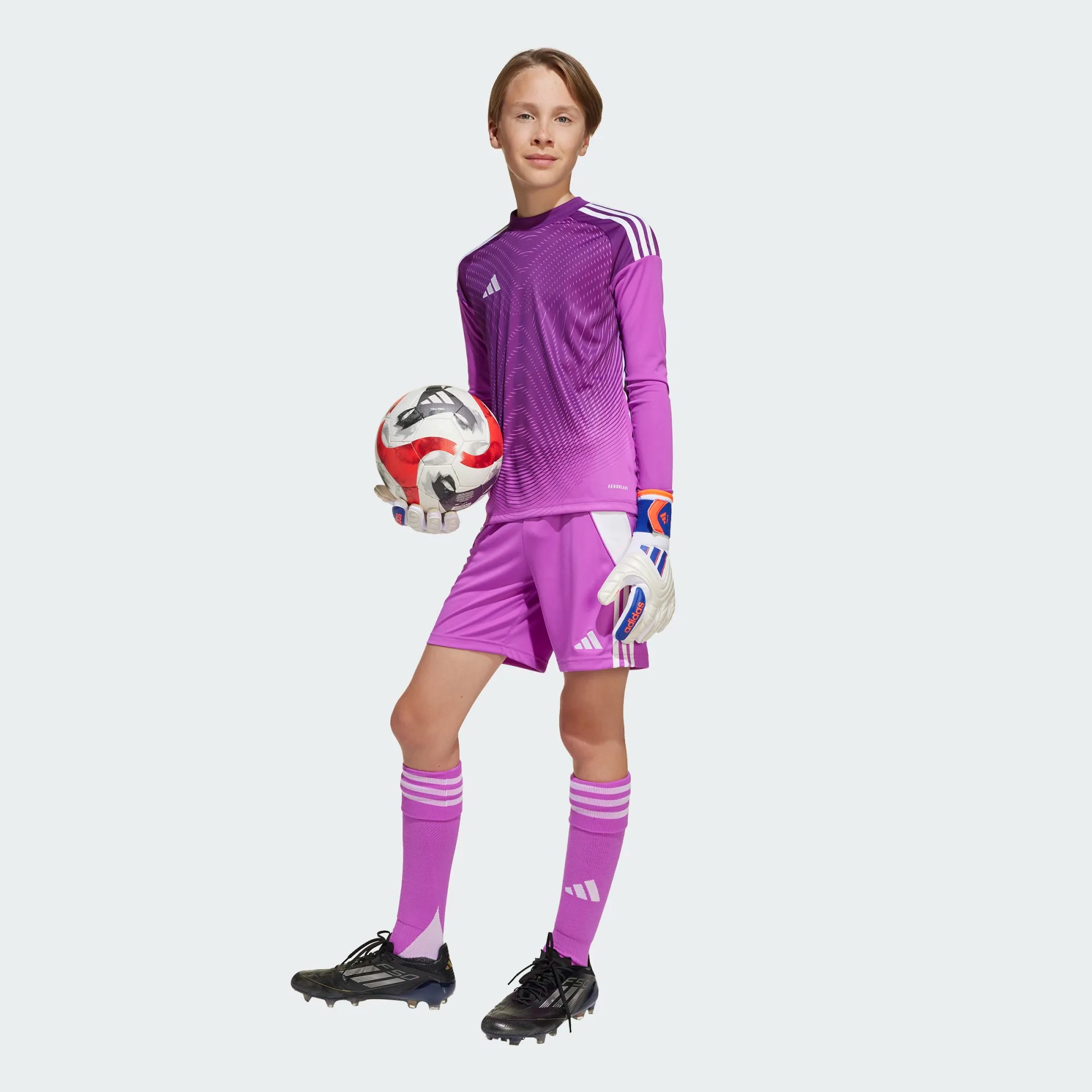 ADIDAS TIRO25 COMPETITION GK JERSEY LS YOUTH PURPLE BURST