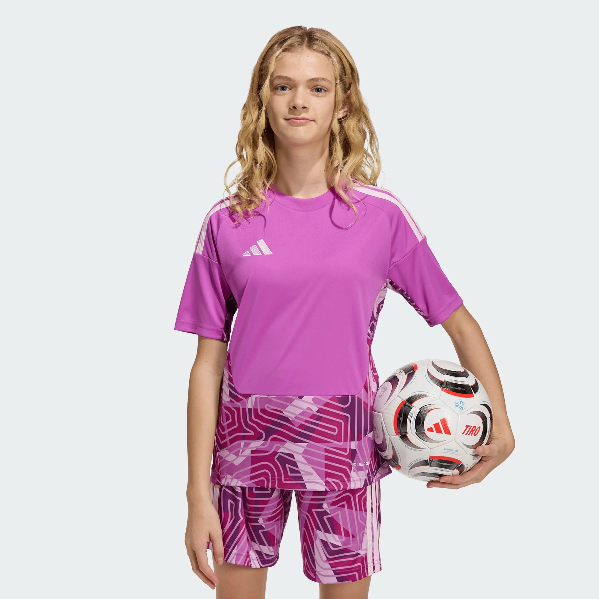ADIDAS TIRO26 COMPETITION GK JERSEY SHORT SLEEVE FLASH PINK JUNIOR