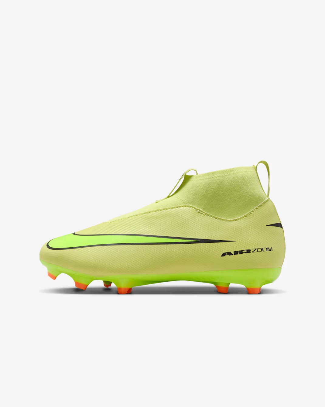 NIKE JR ZOOM SUPERFLY 10 ACADEMY FG/MG LIMELIGHT/HYPER CRIMSON/VOLT