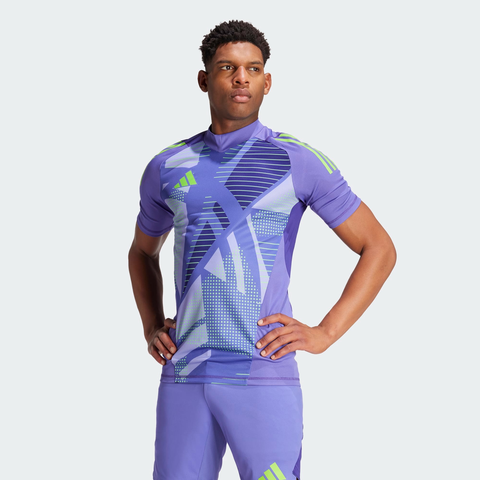 ADIDAS TIRO24 PRO GK JERSEY SHORT SLEEVE PURPLE | XXL | IN0424-XXL-006