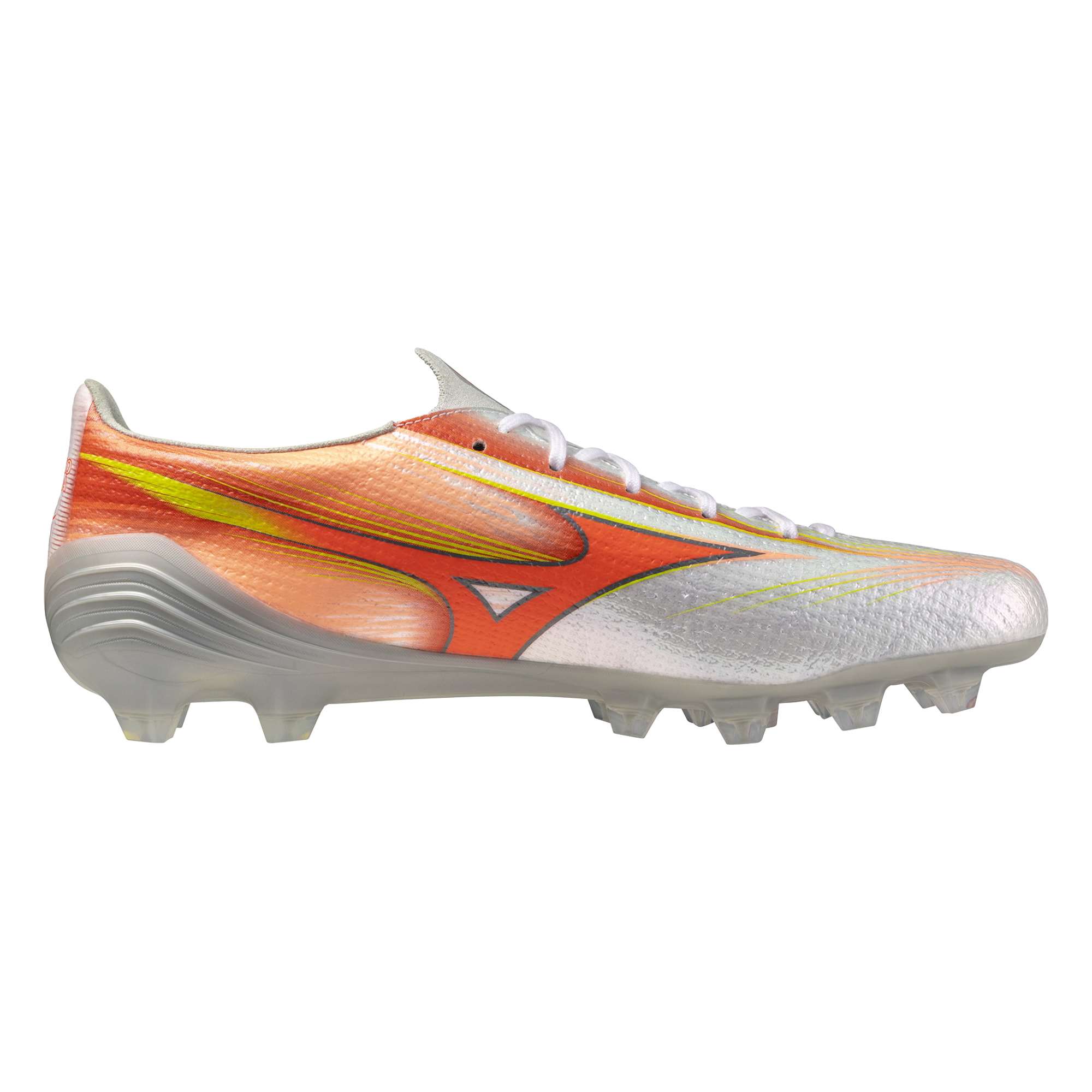 MIZUNO ALPHA III ELITE FG WHITE/LAVA ORANGE/EVENING PRIM