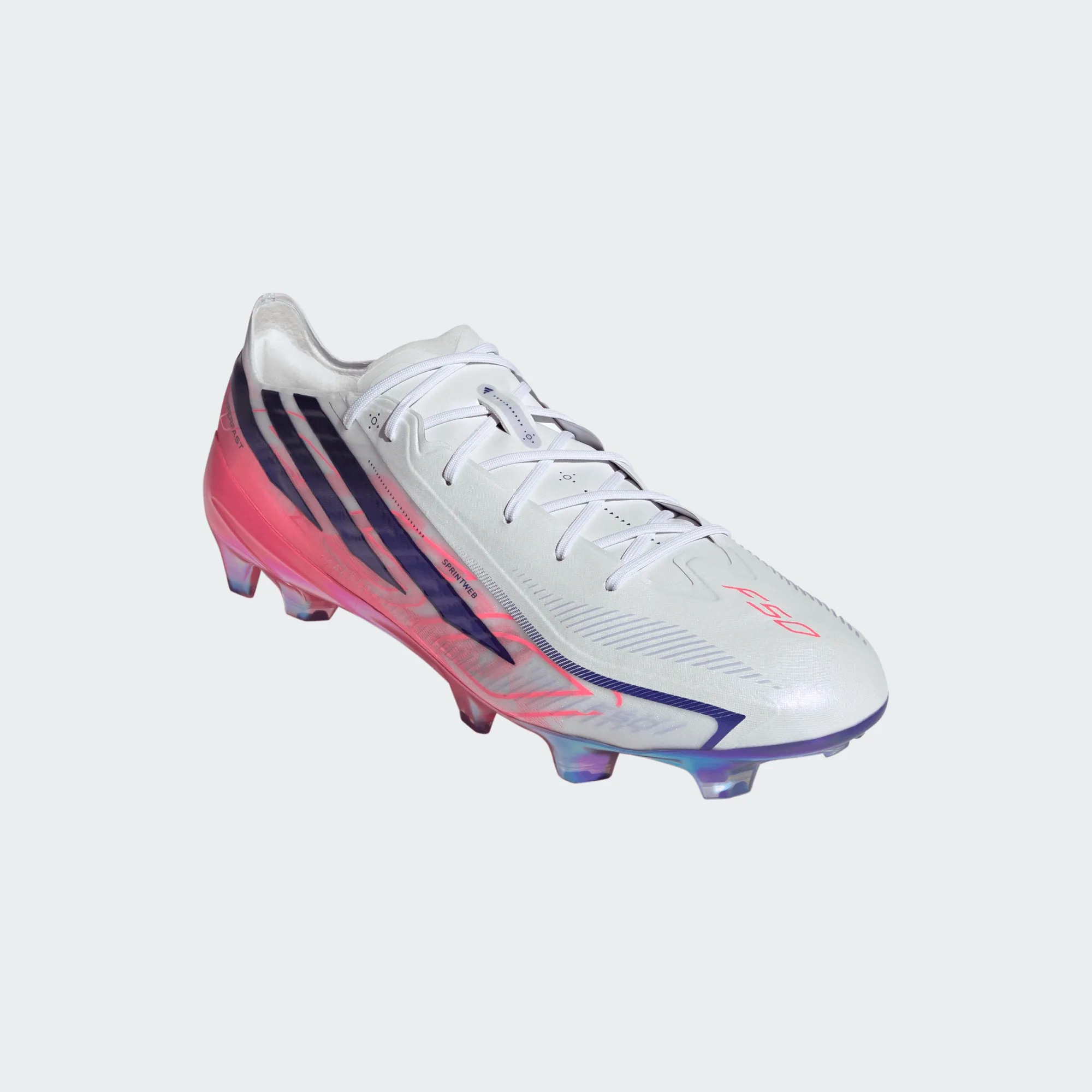 ADIDAS F50 HYPERFAST ELITE FG WHITE/SOLAR PURPLE/SOLAR TURQUOISE