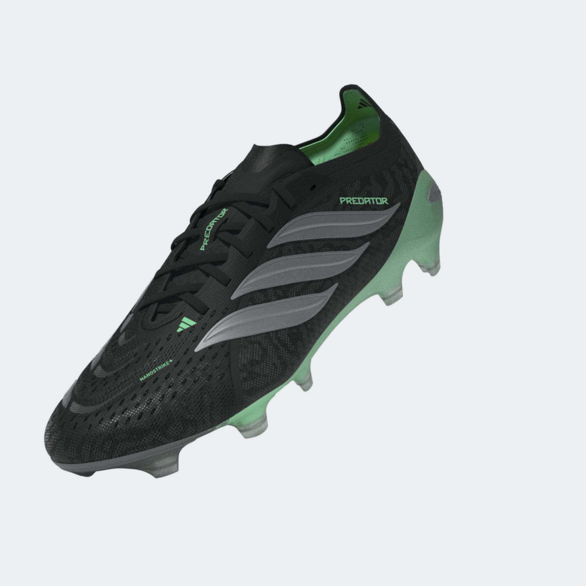 ADIDAS PREDATOR ELITE FG BLACK/SILVER METALLIC/PULSE MINT