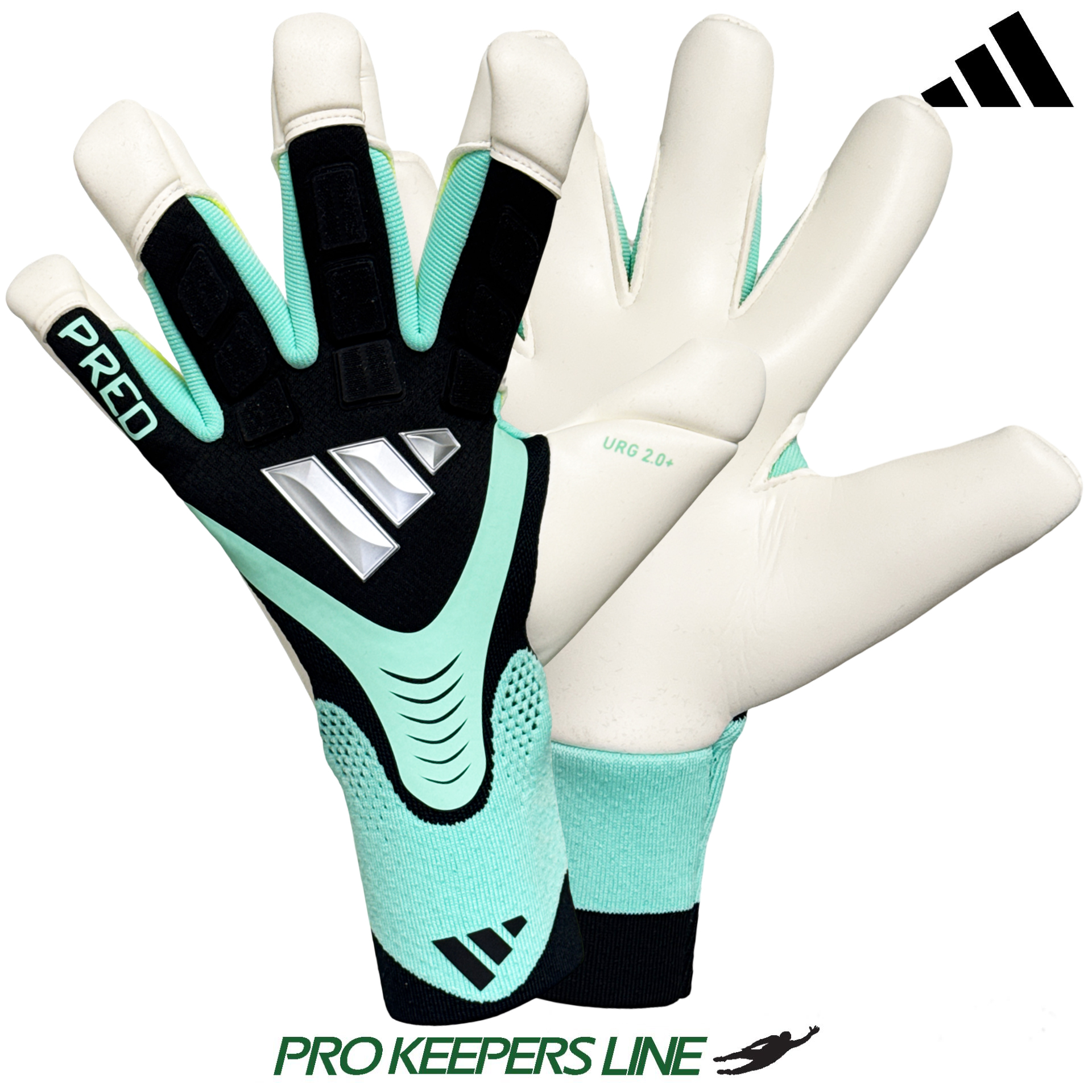 ADIDAS PREDATOR GL PRO HYBRID BLACK/PULSE MINT/SILVER METALLIC