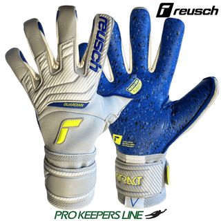 REUSCH ATTRAKT FUSION GUARDIAN JUNIOR VAPOR GREY/SAFETYYELLOW/DEEP BLUE