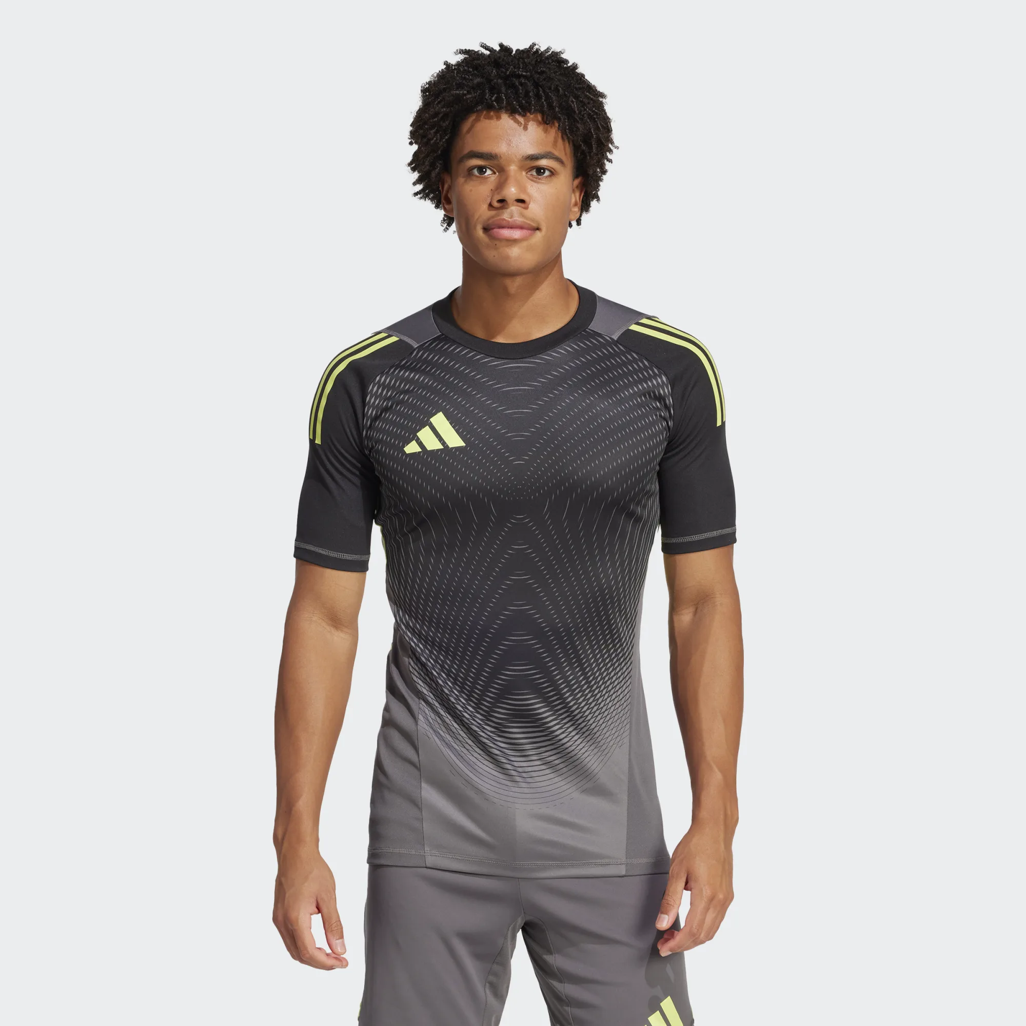 ADIDAS TIRO25 PRO GK JERSEY SHORT SLEEVE GREY FIVE ADIDAS TIRO25 PRO GK JERSEY SHORT SLEEVE GREY FIVE