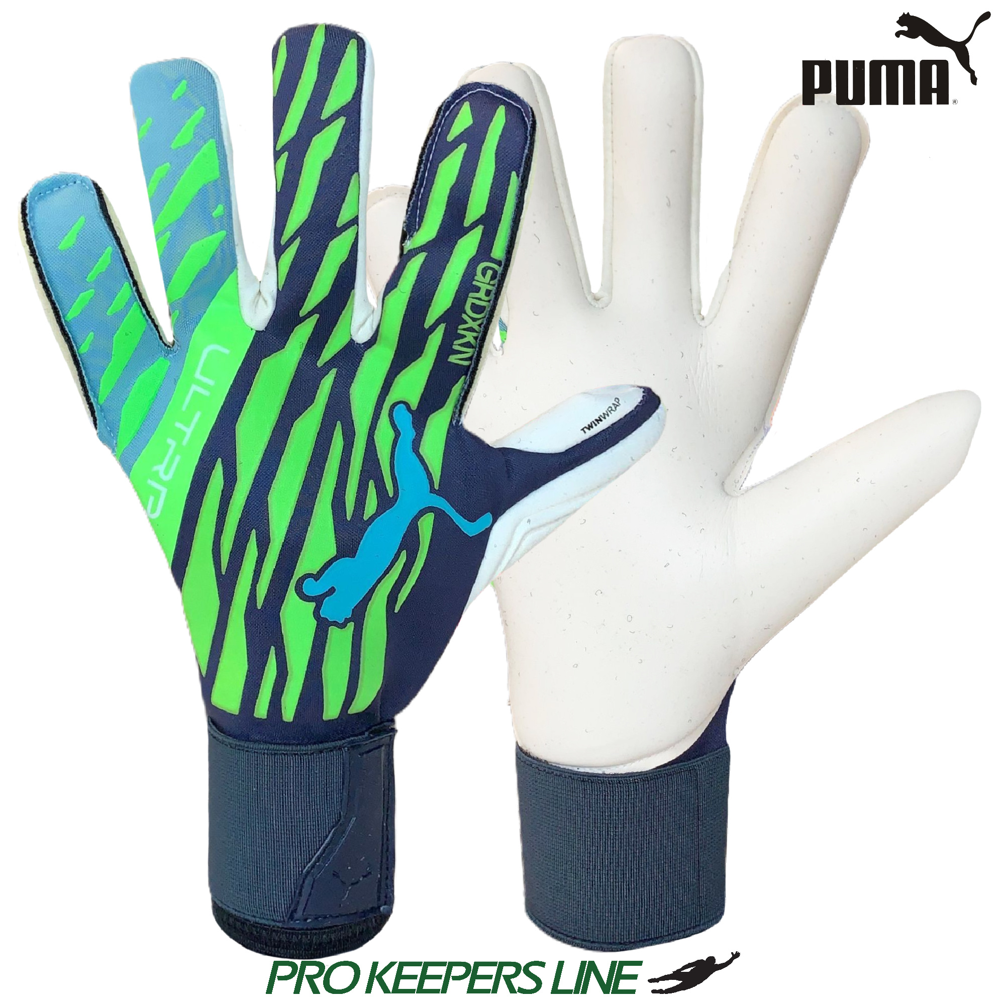 PUMA ULTRA GRIP 1 HYBRID PRO GREEN GLARE-ELEKTRO AQUA-PUMA BLACK