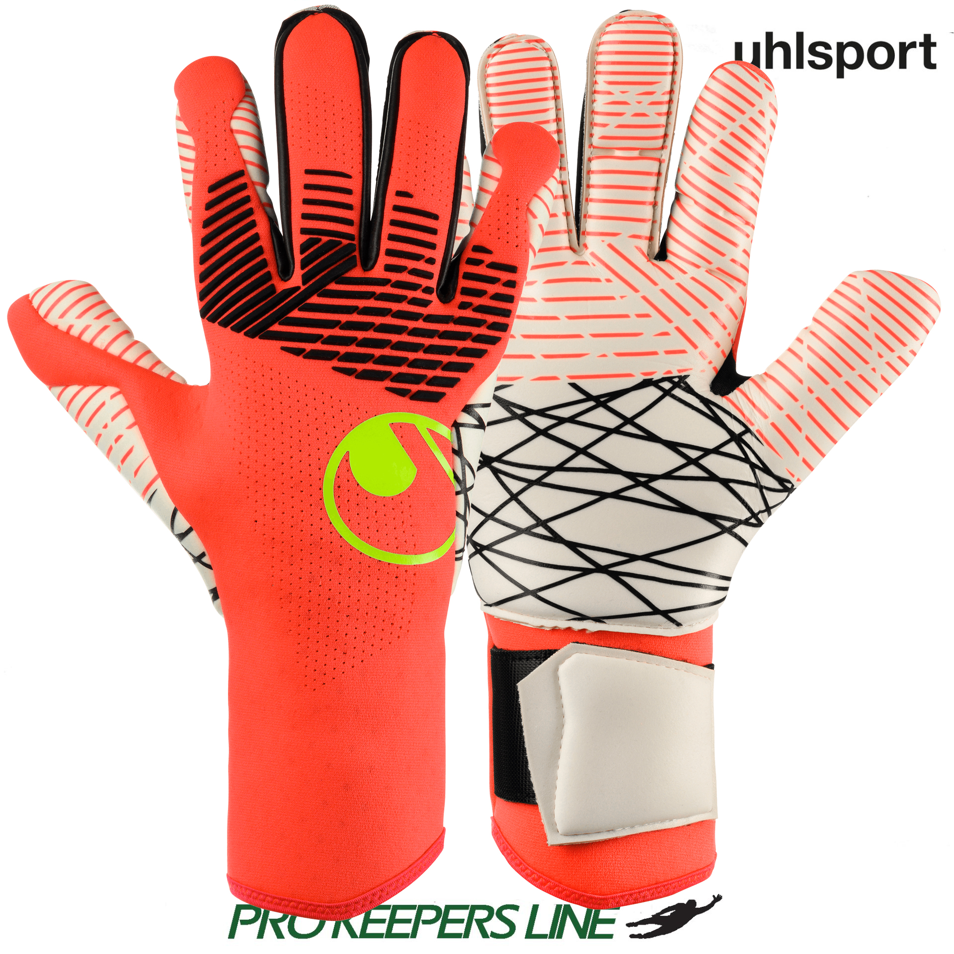 UHLSPORT FM ULTRAGRIP ZNE RC FLUO RED/WHITE/FLUO YELLOW