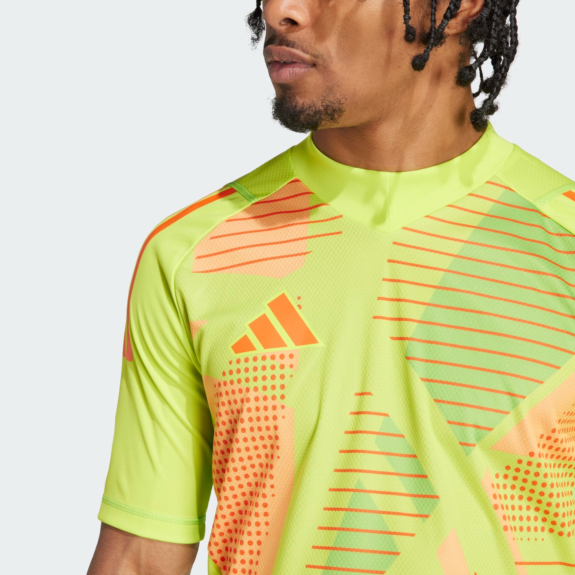 ADIDAS TIRO24 PRO GK JERSEY SHORT SLEEVE SEMI SOLAR YELLOW | M