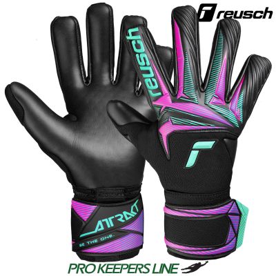REUSCH ATTRAKT DUO BLACK/NEON LIGHTS